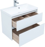 Тумба с раковиной Aquanet Гласс 90