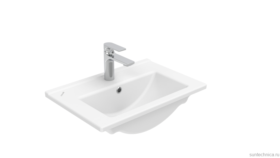 Мебельная раковина Creavit Su 55 белая глянцевая