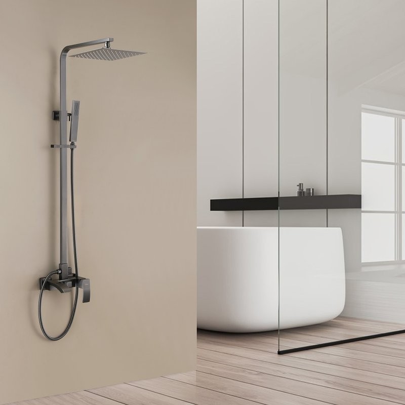 Душевая стойка Abber Wasserfall AF8616NGL никель