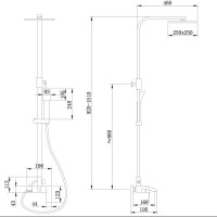 Душевая стойка Abber Wasserfall AF8616NGL никель