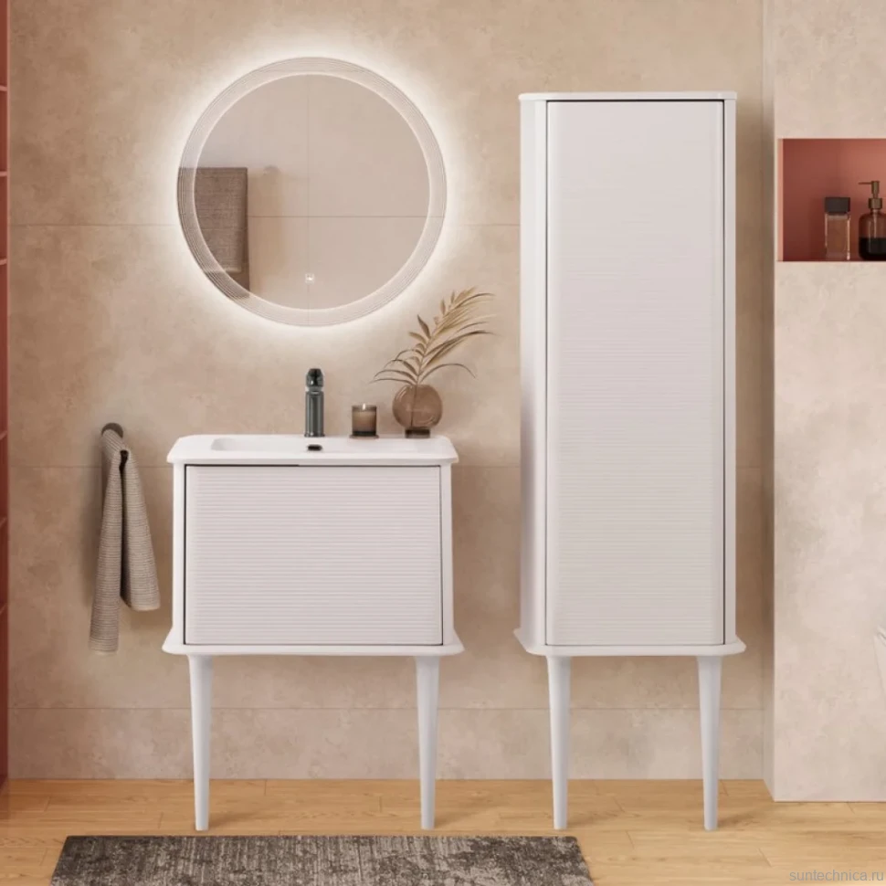 Тумба с раковиной Cezares Idra 65 1 ящик, bianco opaco