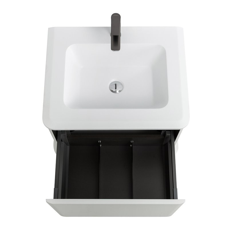Тумба с раковиной Cezares Idra 65 1 ящик, bianco opaco