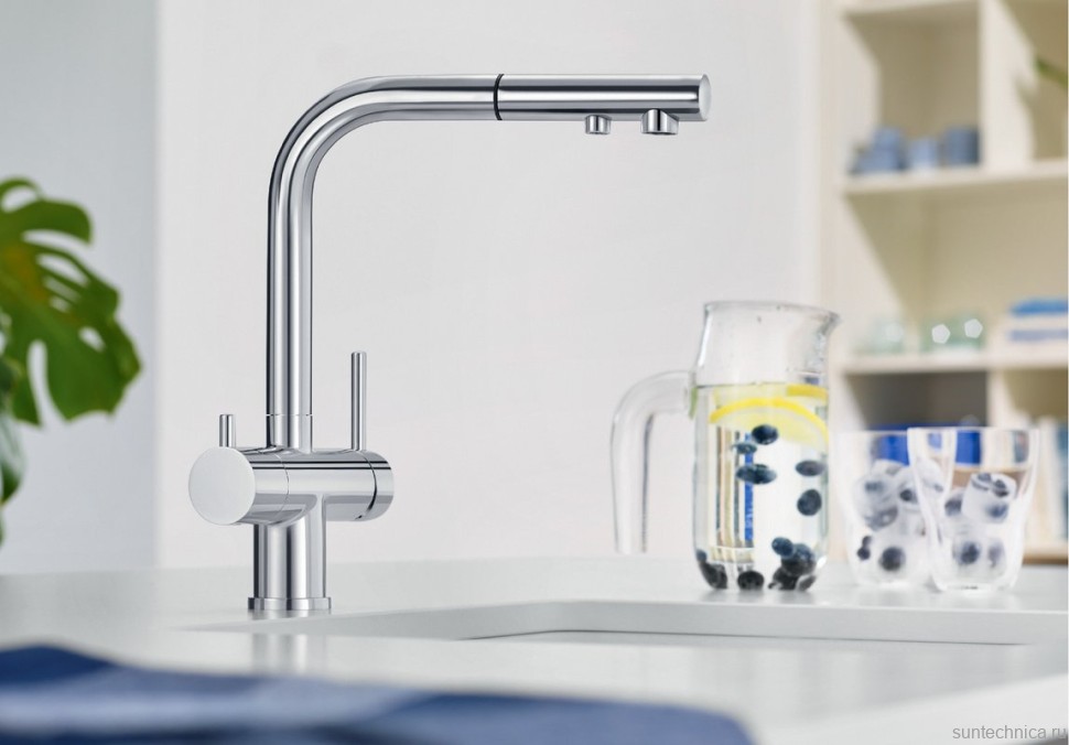 Комплект Мойка Omoikiri Amadare 55-IN + Смеситель Blanco Fontas-S II 525198