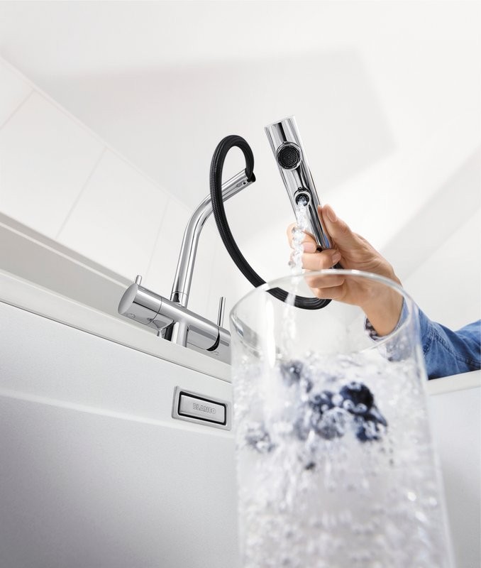 Комплект Мойка Omoikiri Amadare 55-IN + Смеситель Blanco Fontas-S II 525198