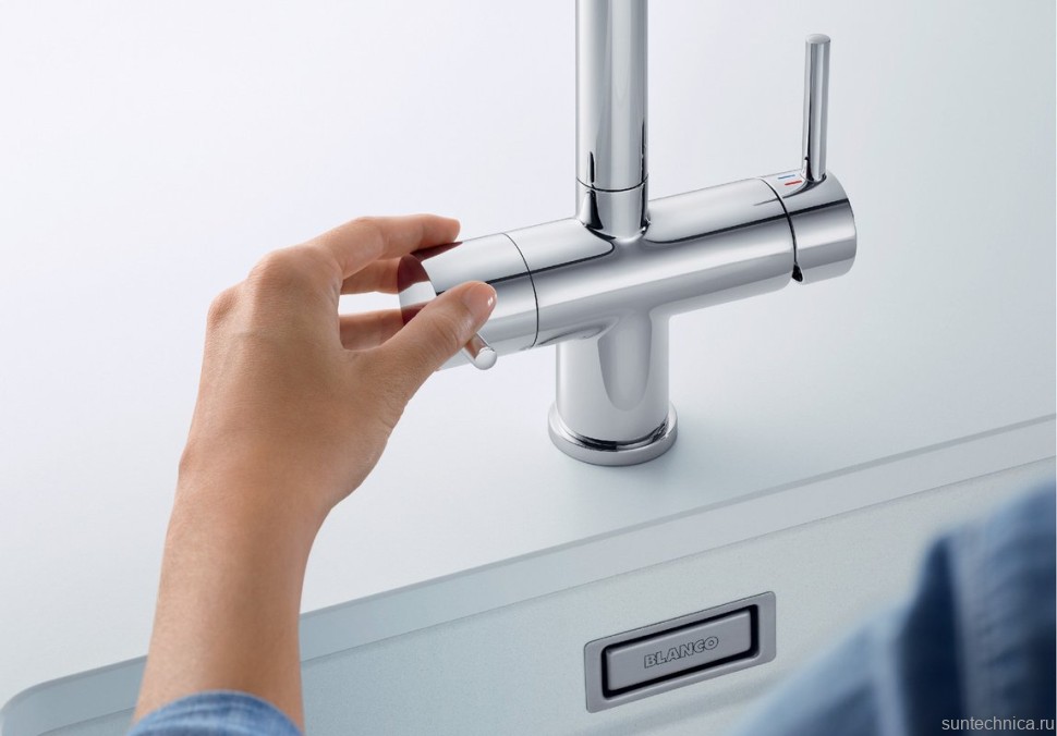 Комплект Мойка Omoikiri Amadare 55-IN + Смеситель Blanco Fontas-S II 525198