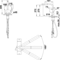 Комплект Мойка Omoikiri Amadare 55-IN + Смеситель Blanco Fontas-S II 525198
