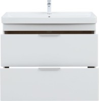 Тумба с раковиной Aquanet Ирис new 100 напольная, 2 ящика