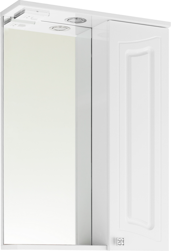 Зеркало Vod-Ok Адам R 55 белое