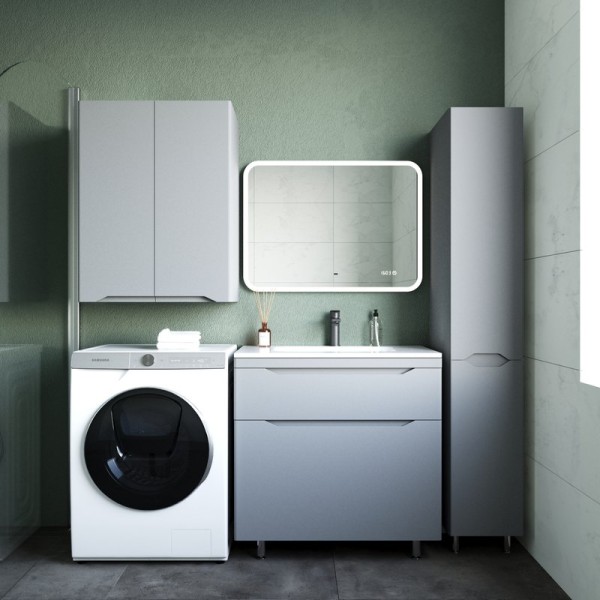 Мебель для ванной комнаты Style Line Марелла 80 напольная, серая