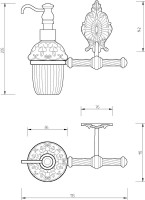 Дозатор Migliore Elisabetta 17062 золото