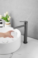 Смеситель для раковины BELZ B813 B11813-3 оружейная сталь