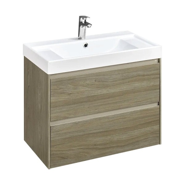 Тумба с раковиной Roca Ona 80 вяз темный