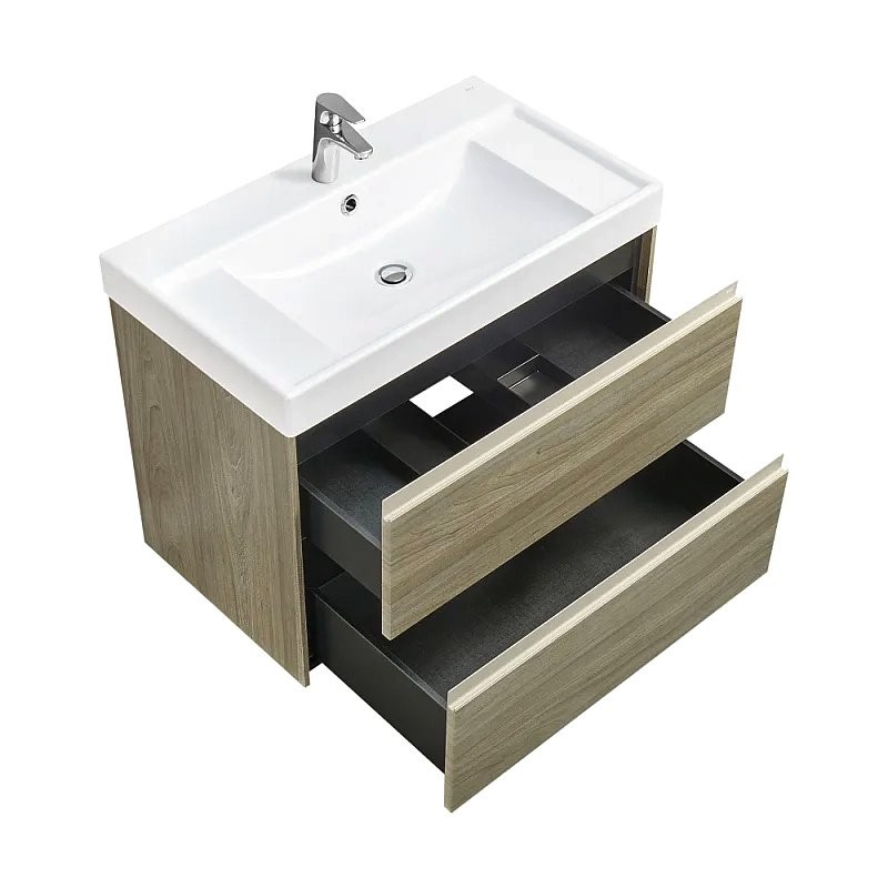 Тумба с раковиной Roca Ona 80 вяз темный