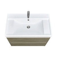 Тумба с раковиной Roca Ona 80 вяз темный