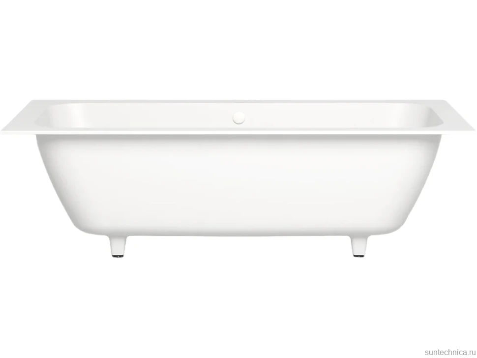 Ванна из искусственного камня Salini Orlanda Axis S-Sense 180x80 см, встраиваемая, матовая белая, на ножках