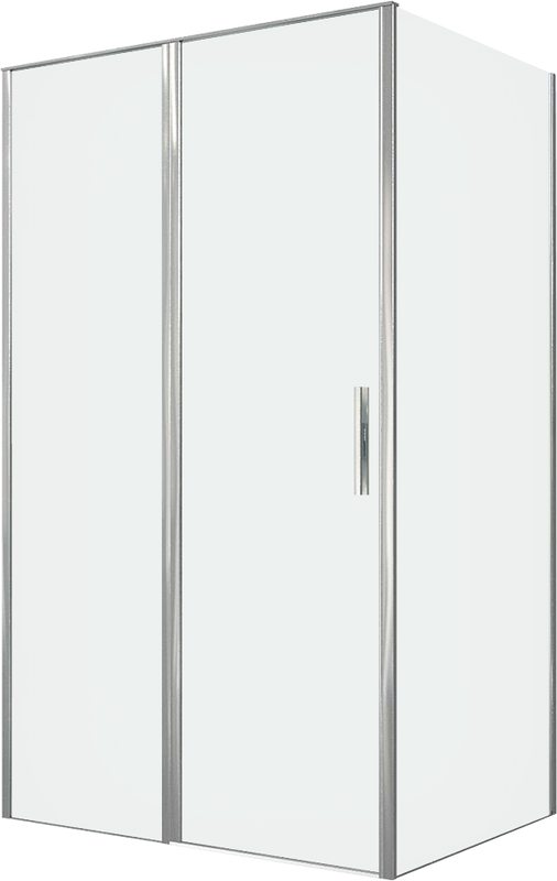 Душевой уголок Allen Brau Priority 120x90, профиль хром, стекло прозрачное