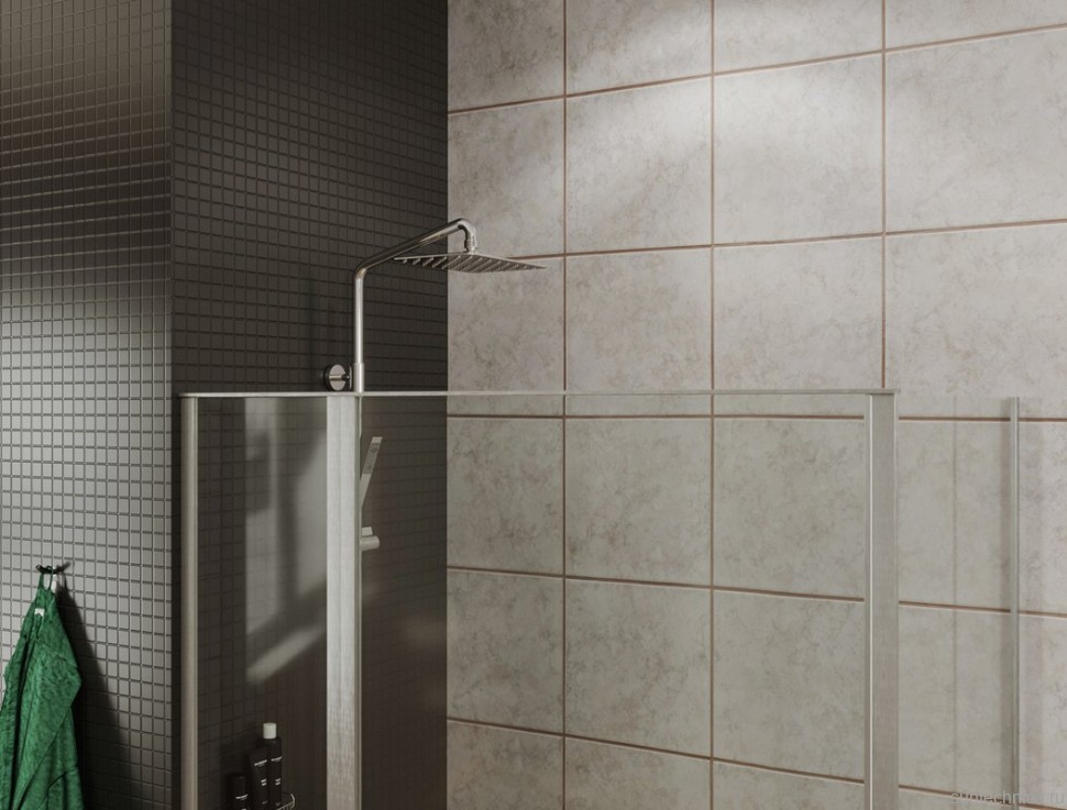 Душевой уголок Allen Brau Priority 120x90, профиль хром, стекло прозрачное