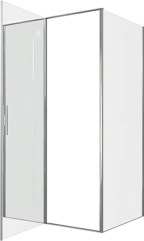 Душевой уголок Allen Brau Priority 120x90, профиль хром, стекло прозрачное