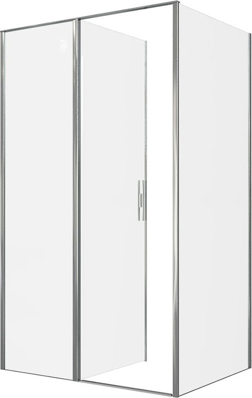 Душевой уголок Allen Brau Priority 120x90, профиль хром, стекло прозрачное