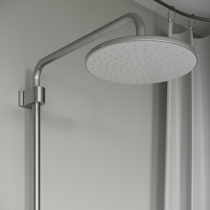 Комплект для ванной IDDIS Aiger Душевая стойка IDDIS Aiger AIGBC3Fi06 + Смеситель для раковины AIGBC00i01, хром матовый