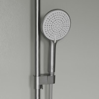 Комплект для ванной IDDIS Aiger Душевая стойка IDDIS Aiger AIGBC3Fi06 + Смеситель для раковины AIGBC00i01, хром матовый