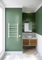 Полотенцесушитель электрический Ника Step-2 80/50 белый матовый, R