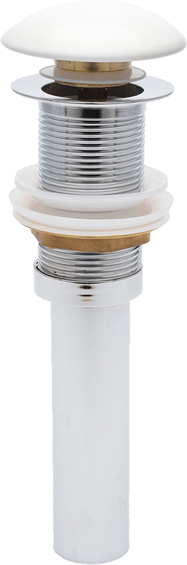 Донный клапан для раковины AQUAme AQM7002-0MW без перелива, матовый белый