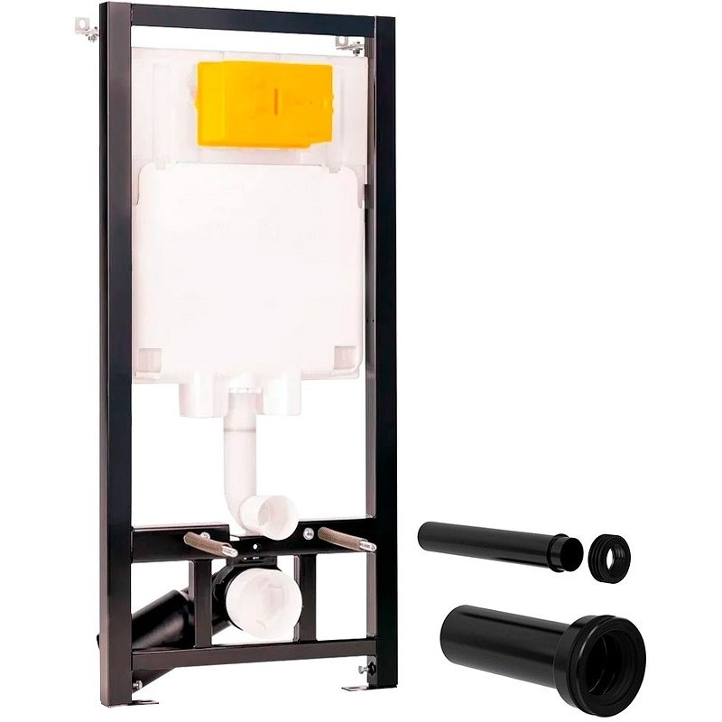 Комплект Унитаз подвесной EvaGold K505 безободковый, с микролифтом + Инсталляция OLI 80 ECO Sanitarblock mechanic 3 в 1 с кнопкой смыва