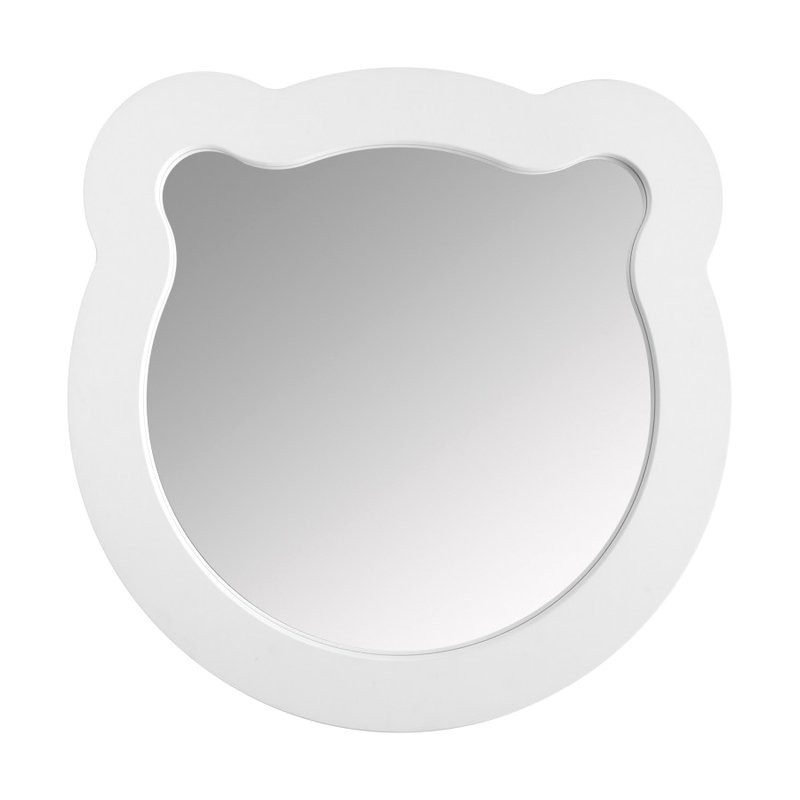 Зеркало AQUATON Каспер Мишка фигурное, белое матовое