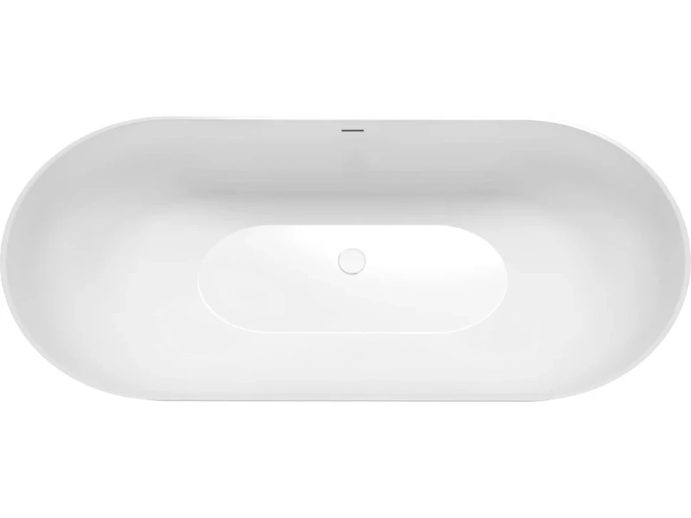 Акриловая ванна Grossman Classic GR-2502 160x80 см, отдельностоящая, белая, овальная, с каркасом, со сливом-переливом