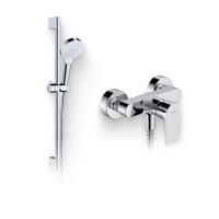 Душевой комплект Смеситель для душа Hansgrohe Rebris E 72650000 хром + Гарнитур Crometta 1jet 900 26537400
