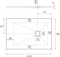 Поддон для душа Aquanet Pleasure NEW 002G 120x80 с сифоном, серый камень