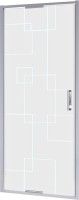 Душевая дверь в нишу RGW Stilvoll SV-05 80 см, профиль матовый хром, стекло smart line matt