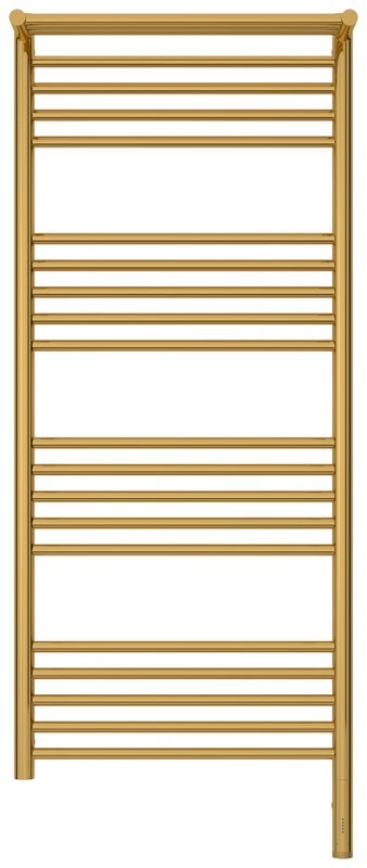 Полотенцесушитель электрический Сунержа Богема 3.1 03-6007-1250 130x55 см, подключение справа, золото, лесенка, с полкой