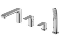 Смеситель на борт ванны Ravak Flat FL 026.00 С ВНУТРЕННЕЙ ЧАСТЬЮ, хром