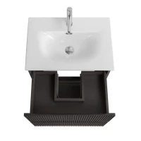 Тумба с раковиной BelBagno Uno-mini 60 подвесная, 2 ящика, матовая еловая