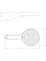Душевая лейка Haiba HB32 черная Душевая лейка Haiba HB32 черная