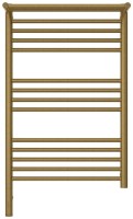 Полотенцесушитель электрический Сунержа Богема 3.1 051-6006-8050 90x55 см, подключение слева, состаренная латунь, лесенка, с полкой