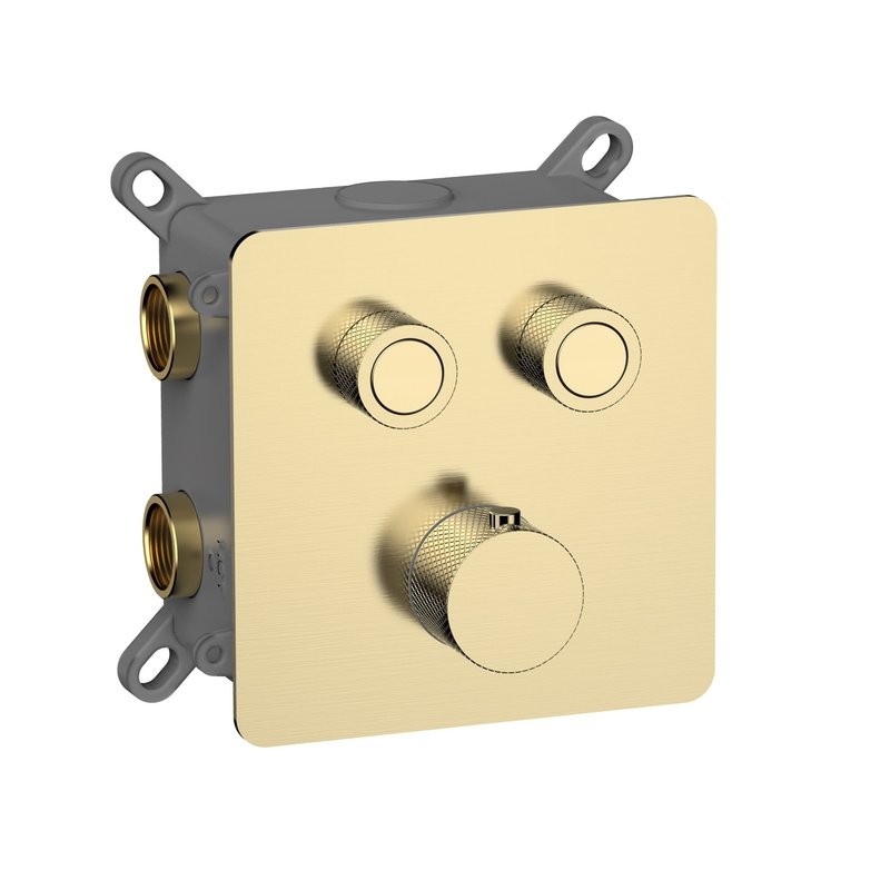 Смеситель для душа AQUAme с термостатом встраиваемый AQM8811BG