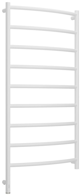 Полотенцесушитель электрический Сунержа Галант 3.1 30-6000-1260 130x65 см, подключение слева, матовый белый, лесенка