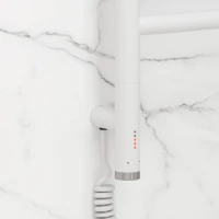 Полотенцесушитель электрический Сунержа Галант 3.1 30-6000-1260 130x65 см, подключение слева, матовый белый, лесенка