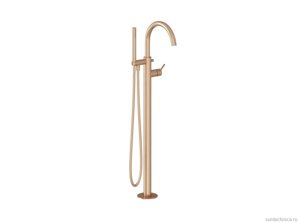 Напольный смеситель для ванны с душем Ravak Espirit ES 080.60RGB брашированное розовое золото