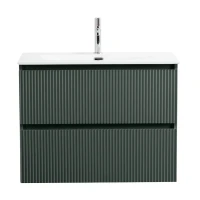 Тумба с раковиной BelBagno Uno-mini 90 подвесная, 2 ящика, матовая еловая