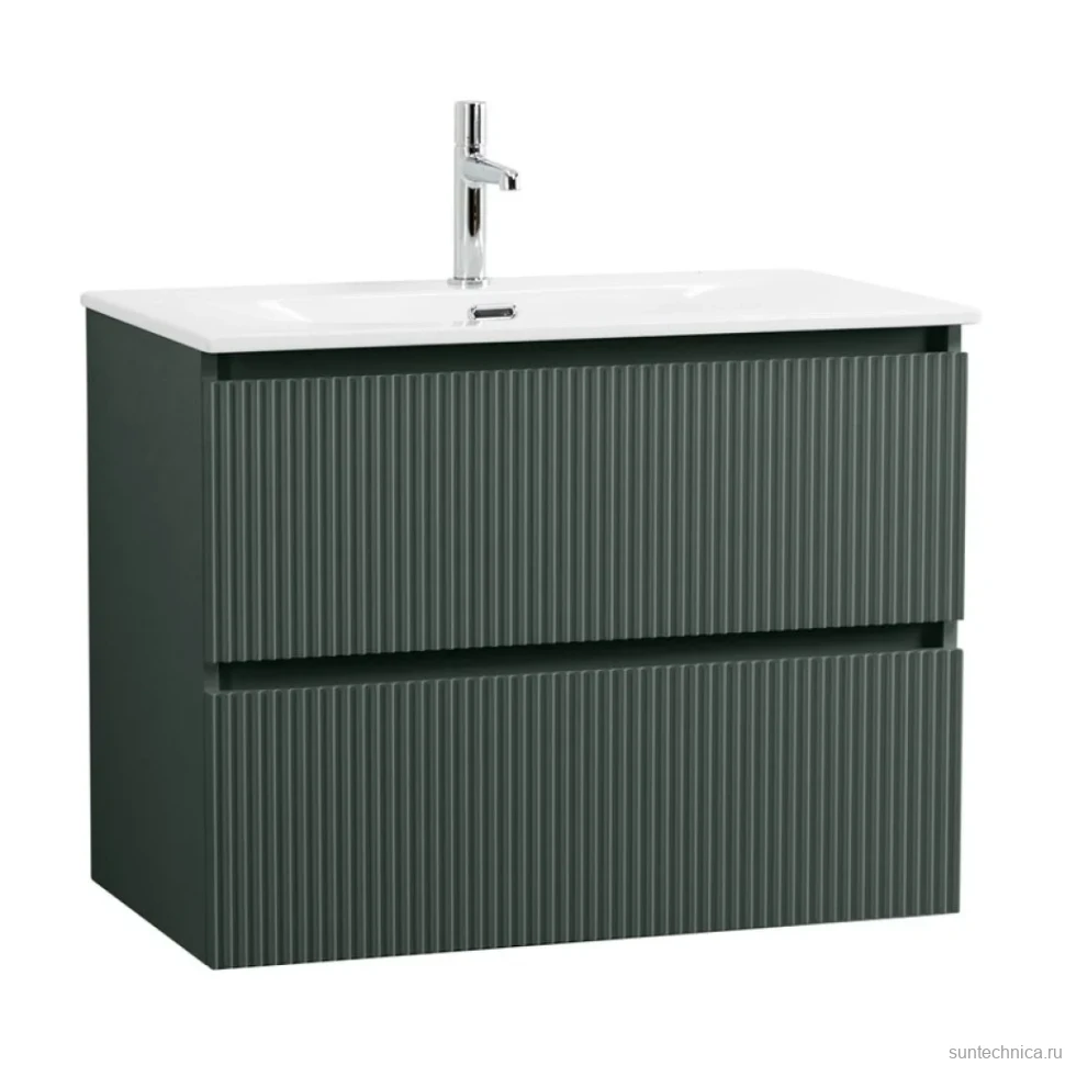 Тумба с раковиной BelBagno Uno-mini 90 подвесная, 2 ящика, матовая еловая