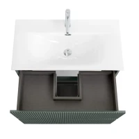 Тумба с раковиной BelBagno Uno-mini 90 подвесная, 2 ящика, матовая еловая
