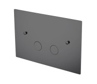 Кнопка смыва для унитаза Boheme 647-SGM латунь, цвет shine gun metal, ультраплоская