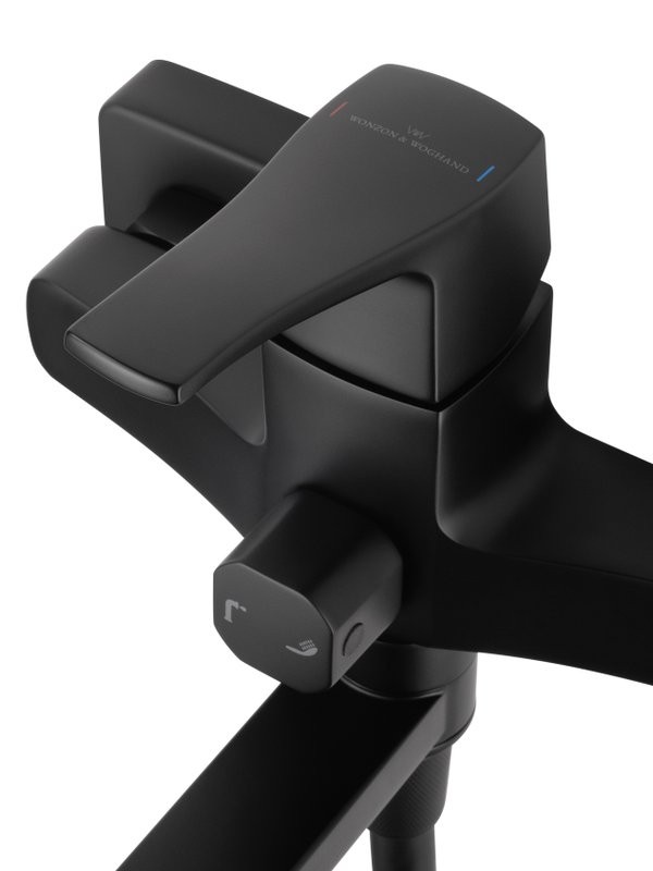 Смеситель с длинным изливом для ванны Wonzon & Woghand Flex WW-639906-MB черный матовый