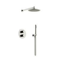Душевой комплект с термостатом Sancos Etna, с внутренней частью, брашированный никель, PVD покрытие, SC9010BN