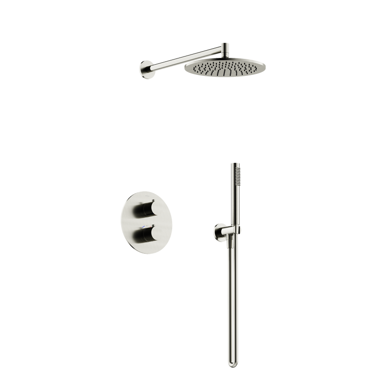 Душевой комплект с термостатом Sancos Etna, с внутренней частью, брашированный никель, PVD покрытие, SC9010BN