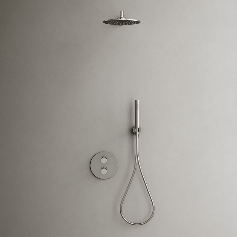 Душевой комплект с термостатом Sancos Etna, с внутренней частью, брашированный никель, PVD покрытие, SC9010BN
